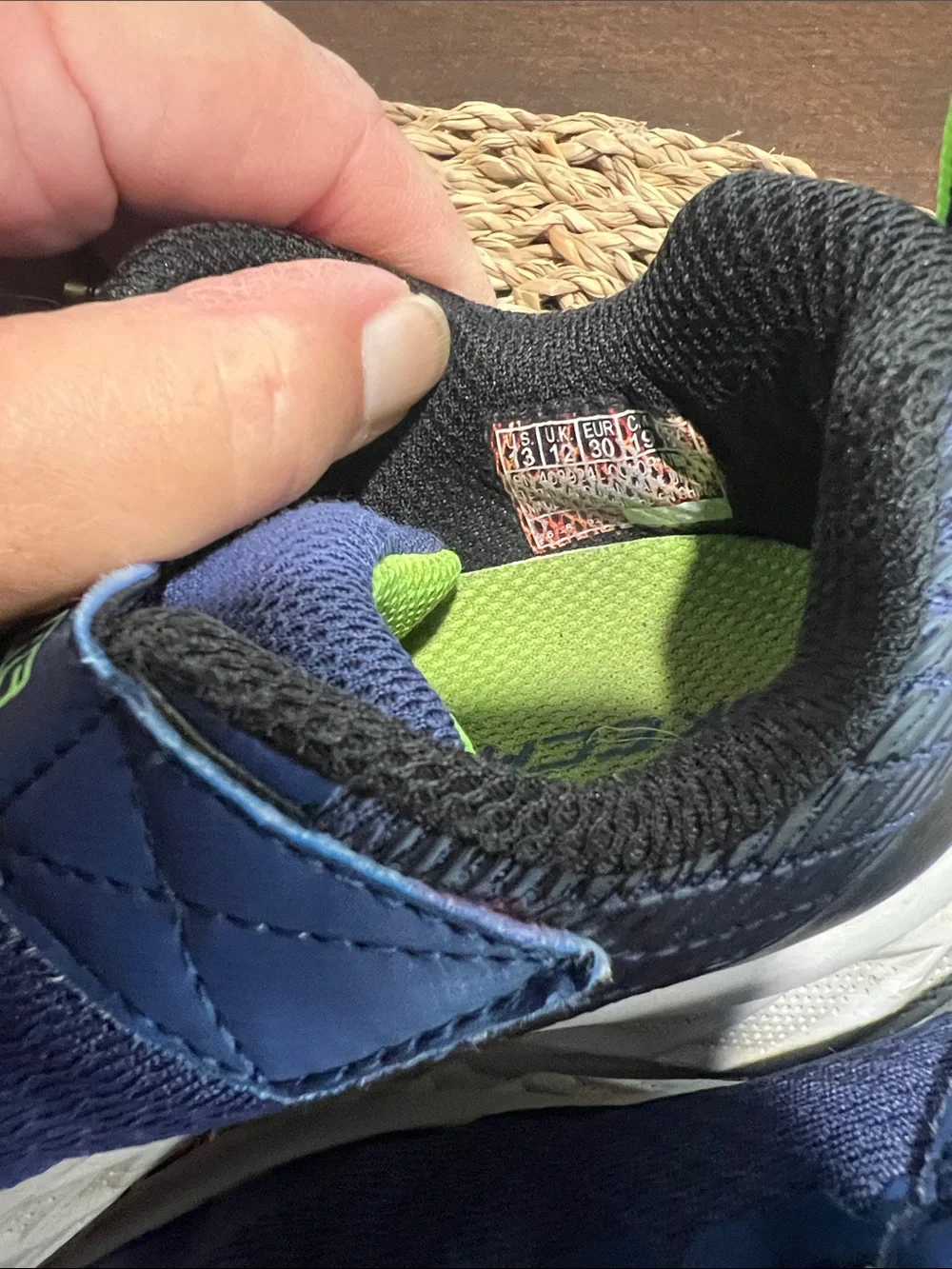 Skechers Kids Navy & Lime Slip-On Athletic Sneakers